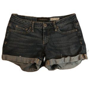 Aeropostale Dark Wash Midi Shorts